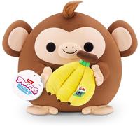 KALANKA-, Series 2, Monkey (Dole, Banana), Plush Toy, Cuddly Squishy Comfort Plush with License Snack Brand Accessory, Large (40.6 cm), Brown Box, (Monkey)