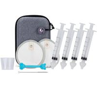 Kalanka-Seringue Nasale Bebe [X4] - [ Mouche Bebe + Embout Silicone Reutilisable + 2 Pointes Pipette Serum Physiologique + Trousse Soin Bébé + Livret Prévention Irrigateur Aspirateur Nez Enfant Pué