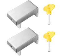 Kalanka-Serrure De Fenêtre Coulissante 2 Pièces Avec Clé, Serrure De Sécurité Pour Fenêtre, Bloc De Serrure De Sécurité Pour Fenêtre Réglable