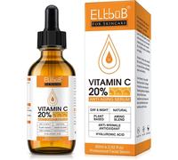 Kalanka-Sérum Vitamine C 20% - Une Formule Puissante Et Avancée - Acide Hyaluronique, Rétinol Et Un Mélange D'huile D'eglantier Et De Jojoba - Gel Anti-Âge, Anti-Rides Et Anti-Taches