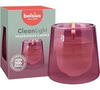 Kalanka-- Set De Démarrage Cleanlight - Bougie Parfumée Rechargeable - Support & 1 Recharge - Rose - Cedarwood & Vetiver - Temps De Combustion De 20 Heures - Extraits Naturels & Cire Végétalienne