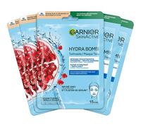 Kalanka-Set De Masques En Tissu Pour Le Visage À La Grenade Pour Peau Sèche, Revitalisant Et Hydratant, Avec Acide Hyaluronique Et Extrait De Grenade, Skinactive, Hydra Bomb, 5x 28g