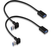 KALANKA-SIENOC USB-Adaptateur 3.0 - A-Mâle an A-Femelle - 90 Degréswinkel vers Le Up + Bas (2xup câble Angle)