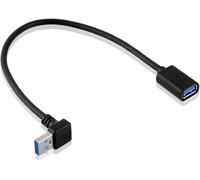KALANKA-SIENOC USB-Adaptateur 3.0 - A-Mâle an A-Femelle - 90 Degréswinkel vers Le Up + Bas (câble d'angle vers Le Bas)