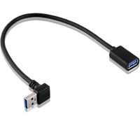 KALANKA-SIENOC USB-Adaptateur 3.0 - A-Mâle an A-Femelle - 90 Degréswinkel vers Le Up + Bas (up câble Angle)