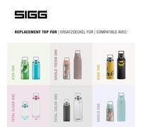 Kalanka-Sigg Wmb One Top Couvercle (Taille Unique), Pièce De Rechange Pour Bouteille Sigg, Bouchon Étanche Qui S'ouvre D'une Seule Main