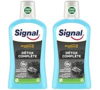 Kalanka-Signal - Bain De Bouche Intégral 8 Détox Complète - Infusé Au Charbon Actif - Enrichi En Zince Minéral Pour Une Éfficacité Antibactérienne Pendant 18h - Sans Alcool - 500ml (Lot De 2)
