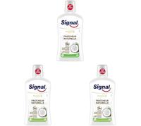 Kalanka-Signal - Bain De Bouche Intégral 8 Fraicheur Naturelle - Infusé Aux Extraits De Coco - Enrichi En Zince Minéral Pour Une Éfficacité Antibactérienne Pendant 18h - Sans Alcool - 500ml (Lot De 3