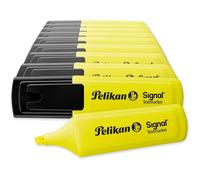 Kalanka-Signal Lot De 10 Surligneurs Jaune Vif Pointe Biseautée