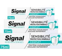 Kalanka-Signal \U2013 Professionnel Dentifrice Sensibilité Protection Minérale \U2013 88% D`Ingrédients D`Origine Naturelle - Lot De 3x75ml