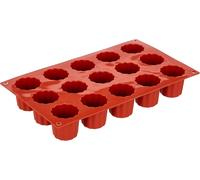 Kalanka-Silikomart 20.059.00.0060 Sf059 Moule Forme Bordelaise 15 Cavités Silicone Terre Cuite, Marron-Kalanka