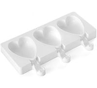 Kalanka-Silikomart 22.343.87.0065 Gel03m Moule À Esquimaux Forme C?ur Silicone Blanc-Kalanka