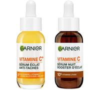 Kalanka-Skin Active - Coffret Sérum Jour Anti-Taches Brunes + Sérum Nuit Booster D`Éclat - Soins Visage Enrichis En Vitamine C - Vegan & Cruelty Free - Tous Types De Peaux - 2 X 30 Ml