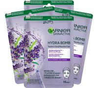 Kalanka-Skinactive Hydra Bomb Masque Visage En Tissu Super Hydratant Relaxant Formule Vegan Avec Lavande Et Acide Hyaluronique Relaxant Pour Peau Stressée 4 Masques Jetables