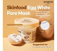 Kalanka-Skinfood Masque De Pores De Blanc D'oeuf 3,52 Oz. (100g) - Masque De Lavage Affinant Les Pores, Resserre Les Pores, Élimine Les Points Noirs Et Les Cellules Mortes De La Peau, Peau Lisse Et D