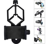 KALANKA-Smartphone Adaptateur Universel Digiscoping Adapter Rotatif 360° pour Jumelles, Monoculaire, Longue-Vue, Trépied, Microscope et Télescope Astronomique, pour iPhone, Samsung, Moto, OnePlus