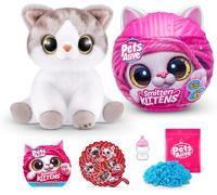 KALANKA-Smitten Kittens Surprise, Alli, Nurture Play, Soft Toy Unboxing, Interactive, 10 Sons, Ultra Soft Plushies, Adopt Electronic Pet Kitten (Alli)