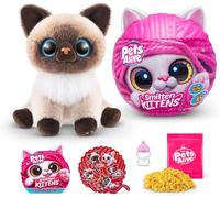 KALANKA-Smitten Kittens Surprise, Mooloo, Nurture Play, Soft Toy Unboxing, Interactif, 10 Sons, Peluches Ultra Douces, Adopt Electronic Pet Kitten (Mooloo)