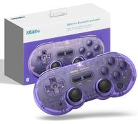 KALANKA-SN30 PRO Manette de Jeu Bluetooth Compatible Avec Switch PC, Upgrade Hall Effect Joystick, Manette de Jeu Sans Fil pour PC, Windows, Android, macOS, Steam, Raspberry Pi (Violet Transparent)
