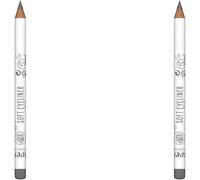 Kalanka-Soft Eyeliner - Grey 03 - Crayons À Paupières -Cosmétiques Naturels - Végan - Sans Silicones - L'huile Jojoba Bio & Huile De Tournesol Bio - 1,14g (Lot De 2)