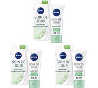 Kalanka-Soin De Jour Essentials 24h Hydratation Intense + Matifiant (1 X 50 Ml), Crème Hydratante Visage, Soin Femme & Homme Enrichi En Minéraux Et Antioxydant (Lot De 3)
