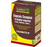 Kalanka-Solabiol Engrais Complet - 1kg - Mini-Granulés - Epandage Facile & Sans Poussière - Double Action Starter & Nutrition Longue Durée Soconat1