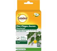 Kalanka-Solabiol Mini-Pièges Jaunes Moucherons - Discret - Pour Plantes D'intérieur - 10 Pièges - Sopiflorn