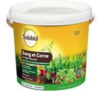 Kalanka-Solabiol Sang Et Corne 100% - 4kg - Libération Rapide De L'azote (Sang) - Effet Progressif & Durable (Corne) - Jusqu¿À 100m² - Produit Homogène Et Facile À Épandre Somix04