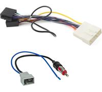 Kalanka-Sound Way Autoradio Adaptateur Câble Connecteur Faisceau Iso, Adaptateur Antenne Compatible Avec Nissan, Renault, Opel