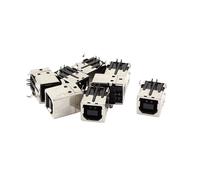 KALANKA-Sourcingmap 8 pièces PCB Support USB 2.0 Type B Prise Femelle Imprimante Connecteur Adaptateur