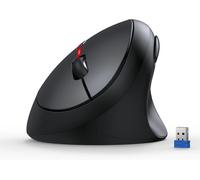 KALANKA-Souris Ergonomique sans Fil, 4800 DPI Souris Verticale, Eduction du Bruit à 99%, Souris sans Fil Silencieuse, 6 Boutons, 2.4G Souris Ordinateur pour PC, Ordinateur Portable, Mac - Noir