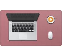KALANKA-sous-Main Bureau, Tapis de Bureau, Tapis de Clavier et Souris, Tapis de Portable, Pad Écriture, Mouse Pad, pour Bureau/Maison/Gaming, PU Étanche + Suède Antidérapant 60 x 35cm (Rose Foncé)