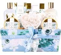 Kalanka-Spa Luxetique Coffret Cadeau Femme - 12pcs Coffret De Bain Et De Soins, Coffret Soin Beaute Parfum De Jasmin, Bain Moussant, Cadeau Anniversaire Femme, Cadeau Fête Des Mères