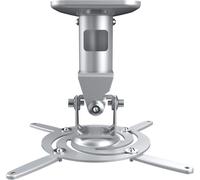 KALANKA-SPIDER-PLUS fixation plafond pour projecteur, inclinable à 25 °, orientable, distance au plafond: 225 mm, capacité de charge max. 15 kg, espacement des trous 180-310 mm, argent