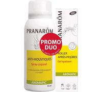 Kalanka-Spray Corporel Anti-Moustiques + Roller Après-Piqûres Bio Eco Aux Huiles Essentielles Biologiques Aromapic Promo