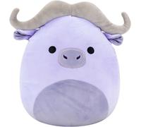 KALANKA-SQCR07678 Bradley Le Buffle d'eau Violet 30 cm, Peluche Officielle Jazwares, Doudou Super Doux