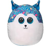 KALANKA-- Squish a Boos - Coussin Peluche Enfant Helena le husky 40 cm, TY39197
