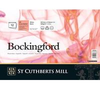 Kalanka-St Cuthberts Mill - Bloc 12 Feuilles De Papier Aquarelle Grain Satiné - A4 - 300g/M² - Blanc