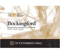 KALANKA-St Cuthberts Mill - Bloc 12 feuilles de papier aquarelle grain torchon - A4 - 300g/m² - Blanc