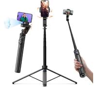 KALANKA-Stabilisateur Smartphone, Gimbal Trepied Suivi Automatique du Visage Rotatif 360 Perche Selfie 45 156cm avec Télécommande Compatible pour iPhone/Android, Gimbal-Smartphone-Stabilisateur-Trep