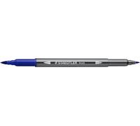 Kalanka-Staedtler 3001 - Feutre De Coloriage Aquarellable Double Pointe Pinceau 1-6 Mm Et Fine 0,5-0,8 Mm Bleu - 3001-3