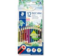 Kalanka-Staedtler - Noris Colour 185 - Etui Carton - Crayons De Couleur - Assortiment 12 Couleurs - Bois Upcyclé - \U200e185 C12