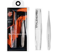 Kalanka-Staleks Pro Pince À Sourcils Fins Et Fins Avec Bords Biseautés Fins Et Précis En Acier Inoxydable Expert 20/4