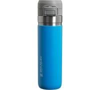 Kalanka-Stanley Quick Flip Gourde Isotherme 0.71l - Froid Pendant 12 Heures - Étanche - Va Au Lave-Vaisselle - Couvercle À Bouton-Pression - Thermos Sans Bpa - Gourde Inox - Bouteille D'eau - Azure