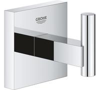 Kalanka-Start Cube Patère Murale Pour Salle De Bain, Fixations Cachées, Platine De Fixation Incluse, Métal, A Coller Quickglue Ou À Visser, Chromé, 40961000