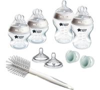 Kalanka-Starter Set Natural Start Per Neonati, 150 Ml E 260 Ml, Biberon Anti-Colica Con Tettarella A Flusso Lento, Tettarelle A Flusso Lento E Medio Per Un Attacco Naturale, Autosterilizzante