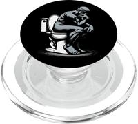Kalanka-Statue Du Penseur Sur Toilettes Auguste Rodin Drôle Popsockets Popgrip Pour Magsafe