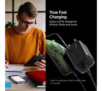 Kalanka-Steadiboost Chargeur Secteur Usb C 27w Power Delivery Compatible Avec Iphone 13 12 Mini 12 Pro Max Se 2020 11 11 Pro 11 Pro Max Xr Xs Xs Max Ipad Et Galaxy S20 S10 Note 20 Ultra 10 Plus Et Pl
