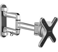 KALANKA-STYLE-23C Support mural pour TV avec 33-69cm (13-27""), VESA: 100x100, basculable: +/-15°, pivotement: +/-30°, Distance du mur: 97-423mm, Charger max: 15kg, noir
