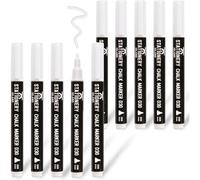 Kalanka-Stylo Craie Pour Tableau Noir Effacable, Marqueur Craie Effacable, Feutre Craie Pour Le Verre Fenêtre, 3mm Lot De 10, Blanc